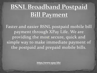 BSNL Broadband Postpaid Bill Payment