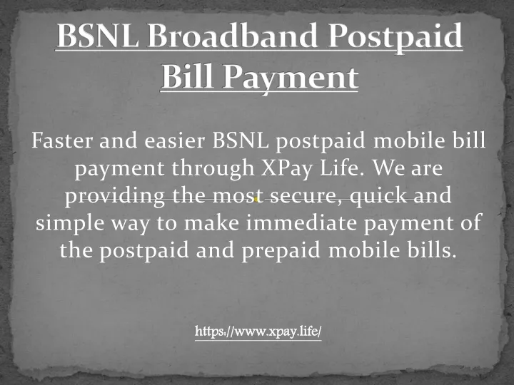 bsnl broadband postpaid bill payment