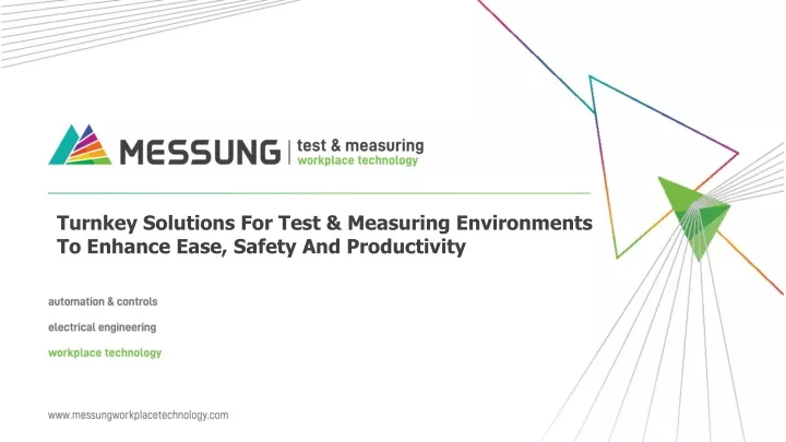 turnkey solutions for test measuring environments