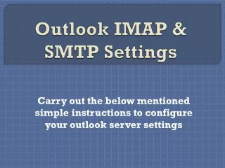outlook imap smtp settings