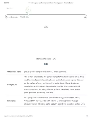 2020 7 29 gc protein group specific component