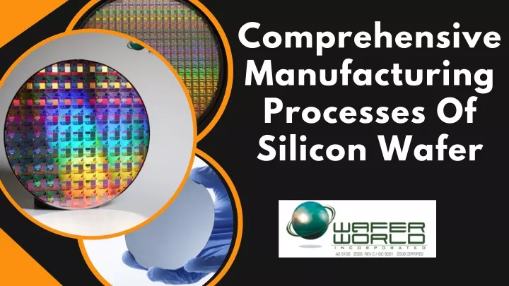 comprehensive manufacturing processes of silicon