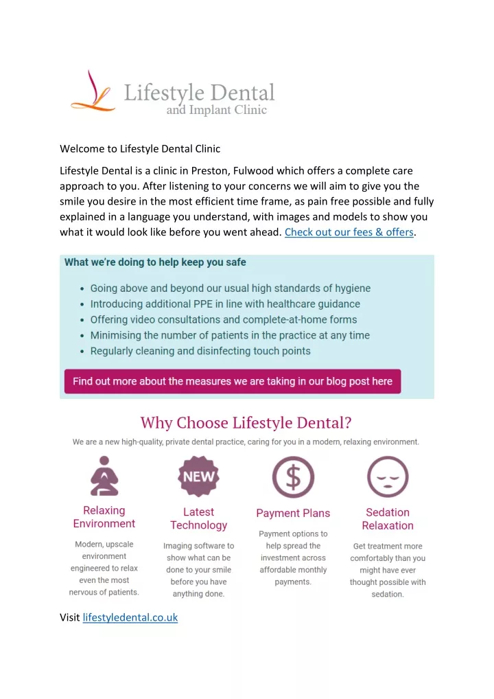 welcome to lifestyle dental clinic