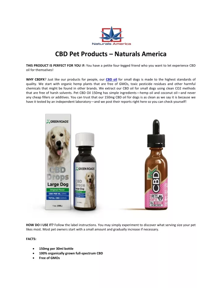cbd pet products naturals america