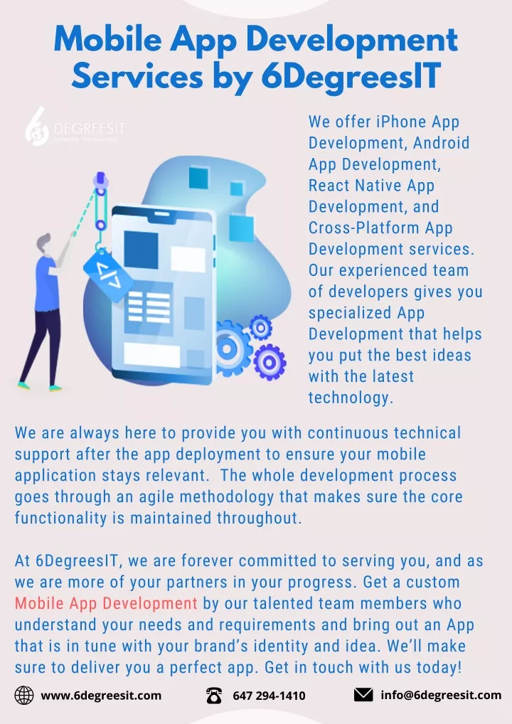 mobile app development services by 6degreesit