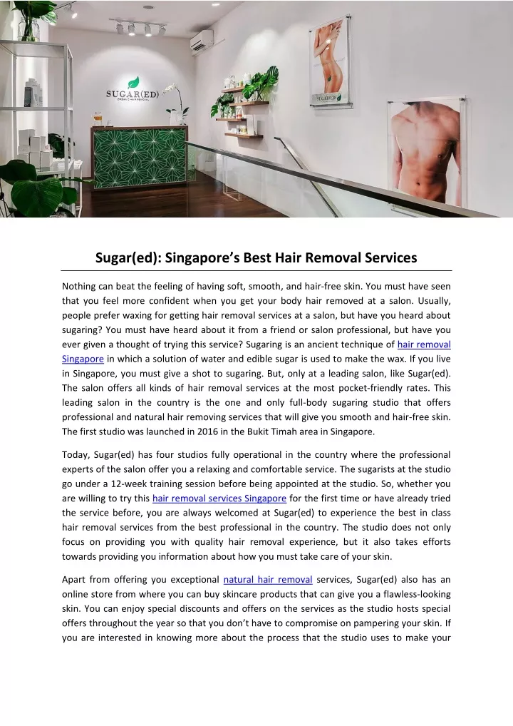 sugar ed singapore s best hair removal services
