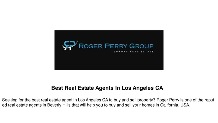 best real estate agents in los angeles ca