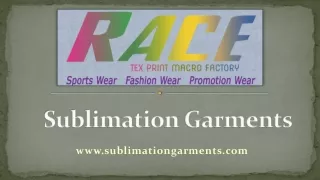 sublimation garments