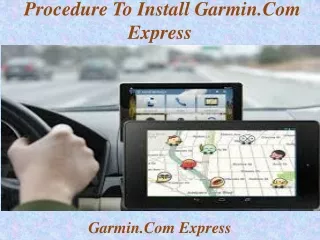 Procedure To Install Garmin.com express