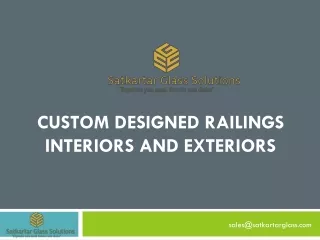 custom designed railings interiors and exteriors