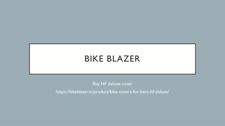 bike blazer