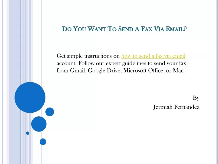 do you want to send a fax via email