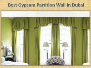 Best Gypsum Partition Wall in Dubai