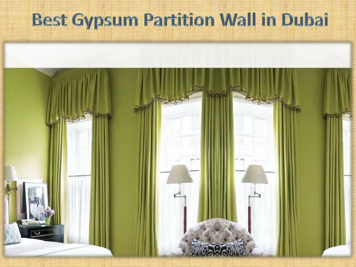 best gypsum partition wall in dubai