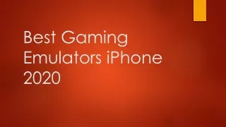 best gaming emulators iphone 2020