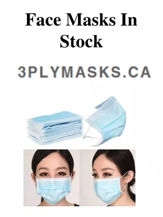 Face Masks In Stock