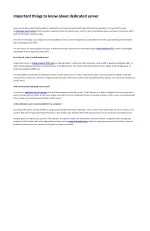 Important things to know about dedicated server - slide 1
