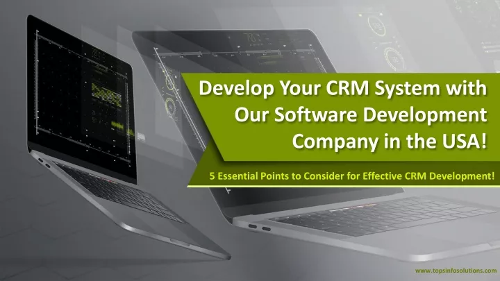 develop your crm system with our software development company in the usa