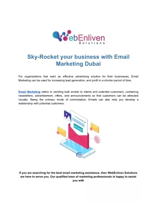 Sky-Rocket your business with Email Marketing Dubai