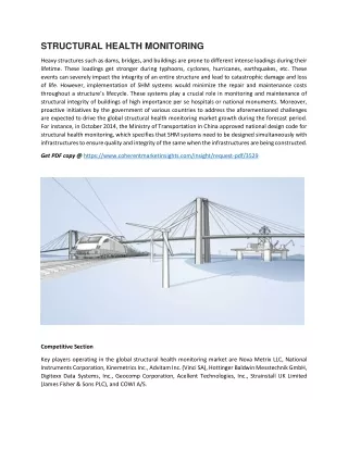 structural health monitoring