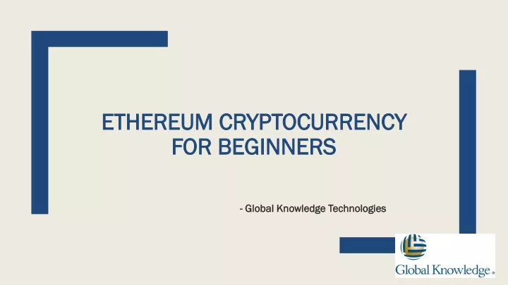 ethereum cryptocurrency for beginners