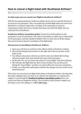 how to cancel a flight ticket with southwest