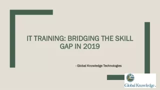 it training bridging the skill gap in 2019