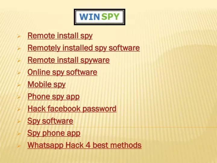 remote install spy remotely installed