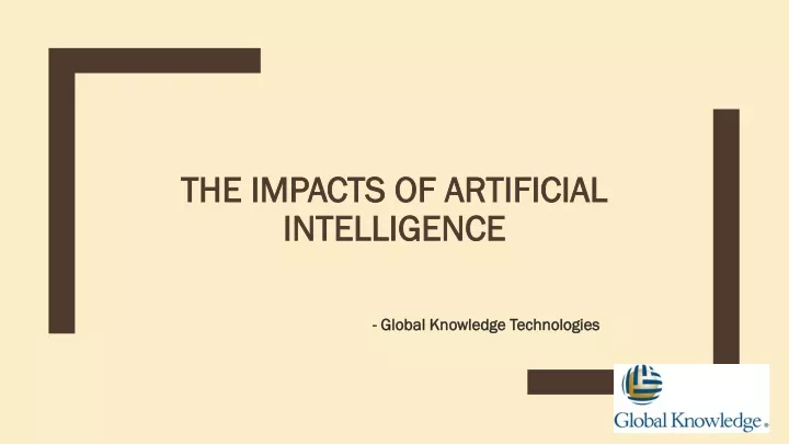 the impacts of artificial intelligence