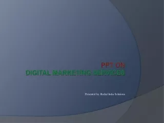 An overview of Digital marketing services
