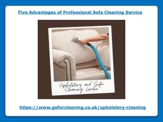 five advantages of professional sofa cleaning