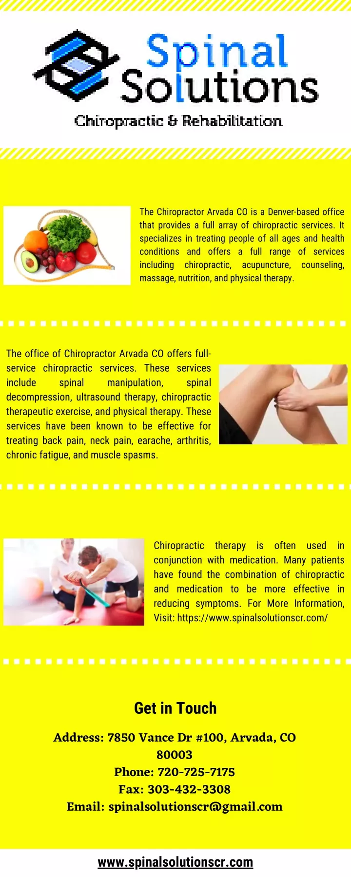 the chiropractor arvada co is a denver based