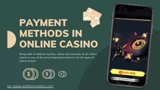 Payment Methods In Online Casino PDF