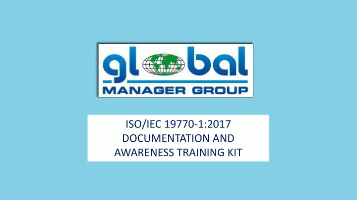 iso iec 19770 1 2017 documentation and awareness