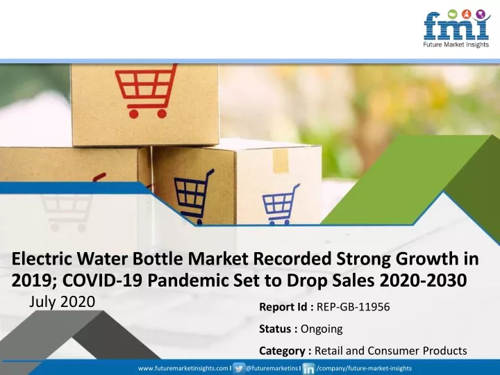 electric water bottle market recorded strong