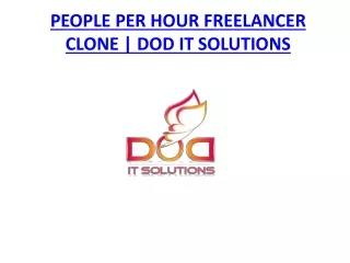 people per hour freelancer clone dod it solutions