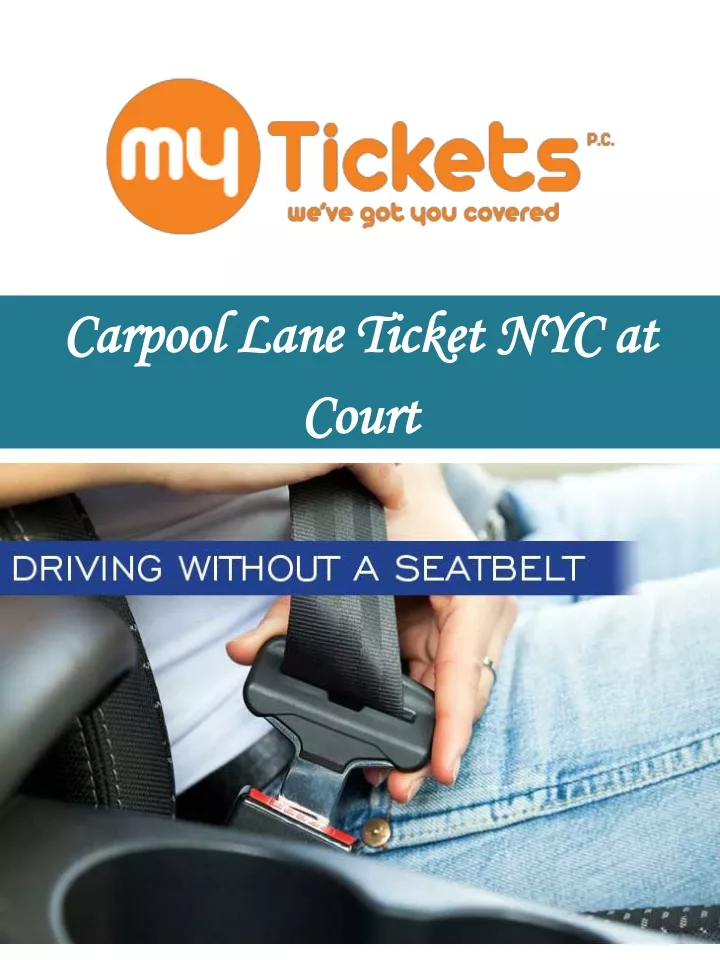 carpool lane ticket nyc at court