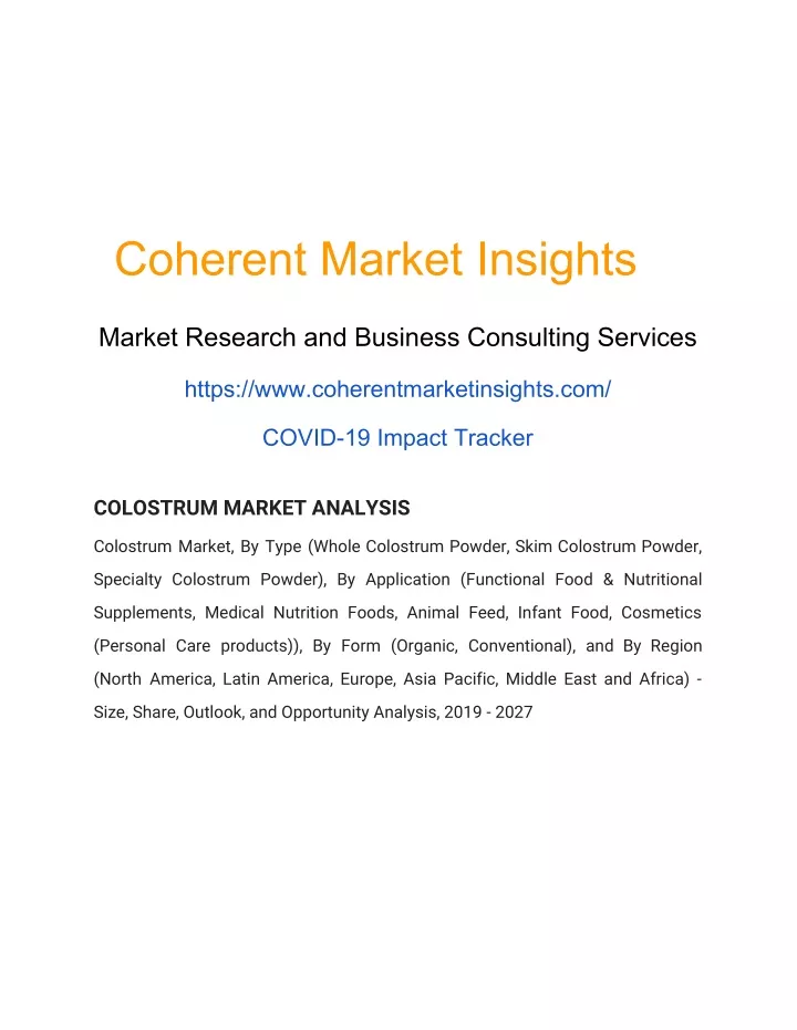 coherent market insights