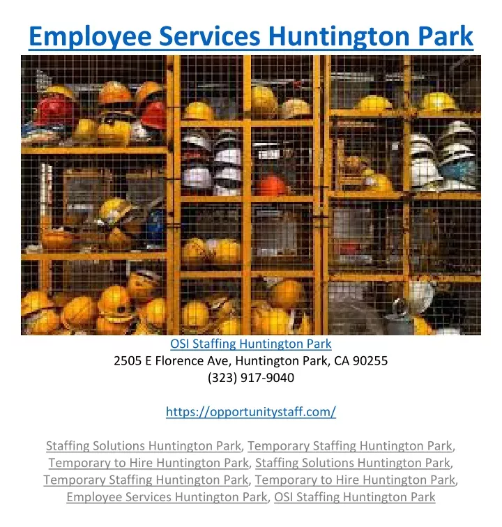 employee services huntington park