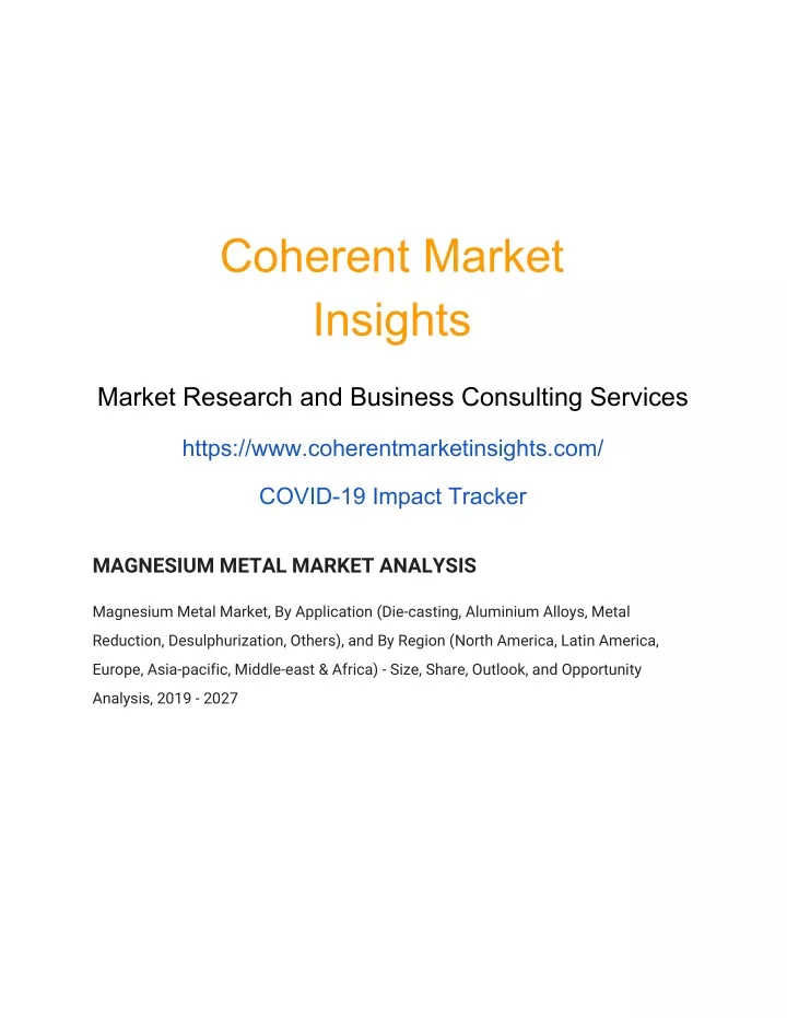 coherent market insights