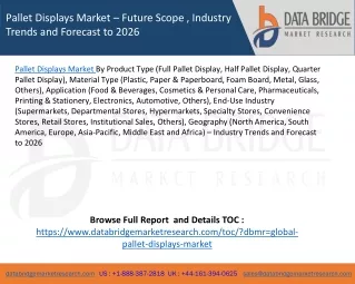 pallet displays market future scope industry