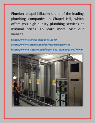 Drain Cleaning Chapel Hill - | - (Plumber-chapel-hill.com)