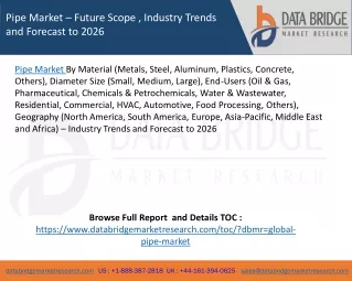 pipe market future scope industry trends