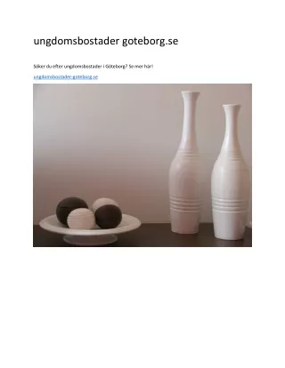 ungdomsbostader goteborg se