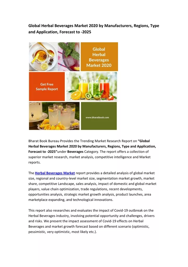 global herbal beverages market 2020