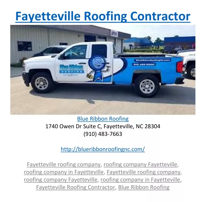 fayetteville roofing contractor