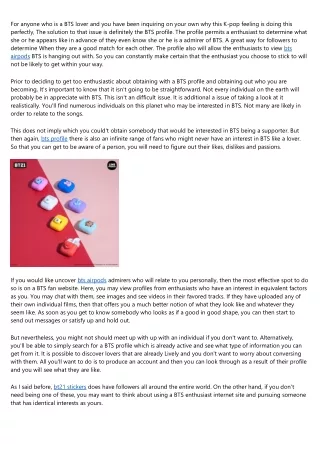 for anyone who is a bts lover and you have been