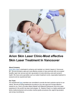 Arion Skin Laser