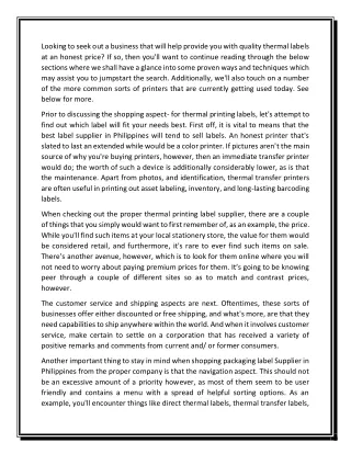 looking to seek out a business that will help