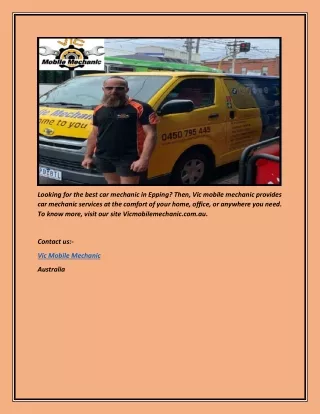 looking for the best car mechanic in epping then